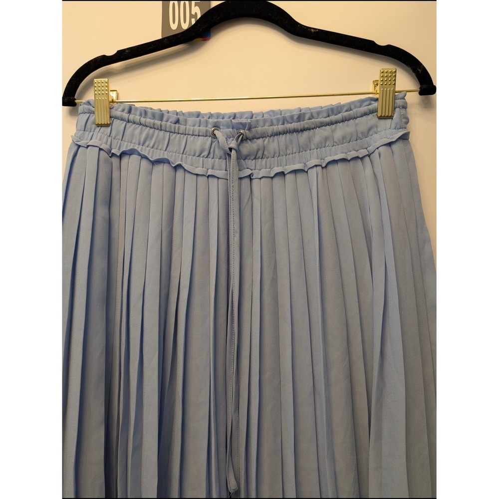 Banana Republic Serenity Blue Handkerchief Pleated Midi Skirt XS 488399-00 - Picture 4 of 9